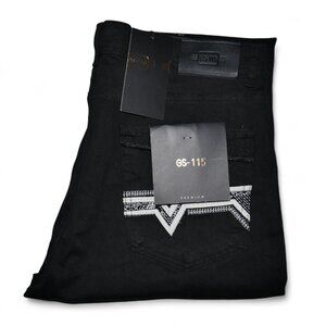 GS-115 Men's Size 36x32 Jeans Relaxed Fit Straight Leg Thick Stitch Denim BKE NW